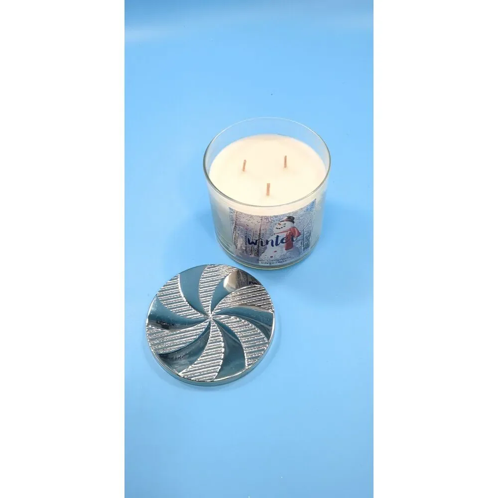 Bath & Body Works WINTER 3 Wick Large Scented Candle 14.5 oz NEW Soy Wax